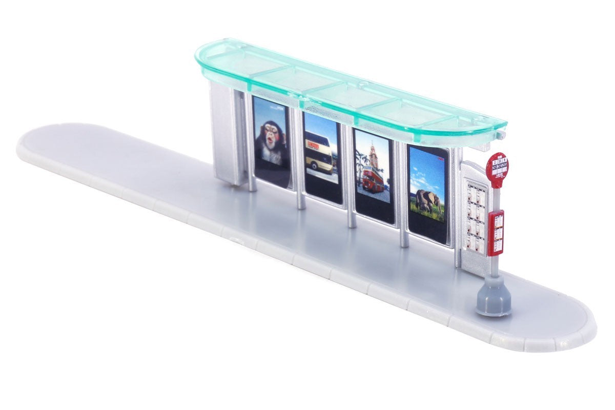 Tiny 1/110 Dioramas Bus Stop Shelter- KMB (Blind Box) (set of 12)