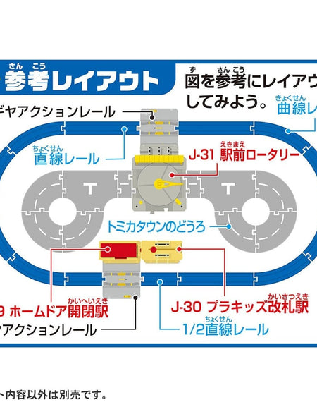 Takara Tomy Plarail Accessory J-30 Action Town Pla-kids Ticket Gate Station