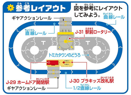 Load image into Gallery viewer, Takara Tomy Plarail Accessory J-30 Action Town Pla-kids Ticket Gate Station
