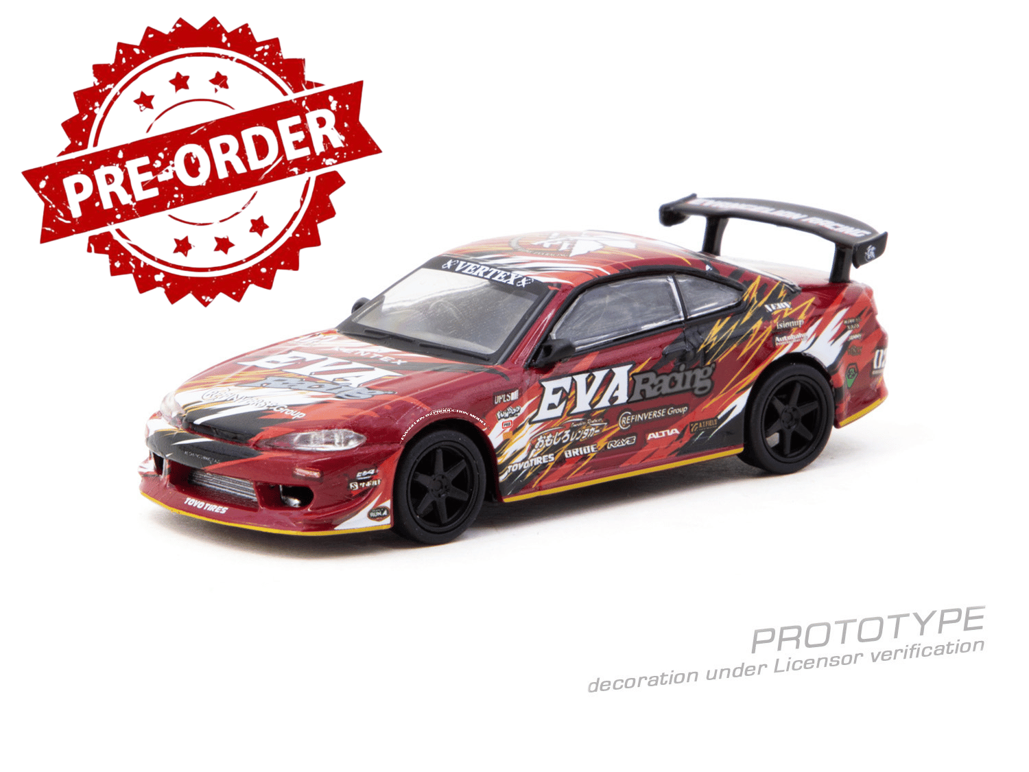 (Pre-order) Tarmac Works EVA RT PRODUCTION MODEL-02 S15 Diecast Model Car