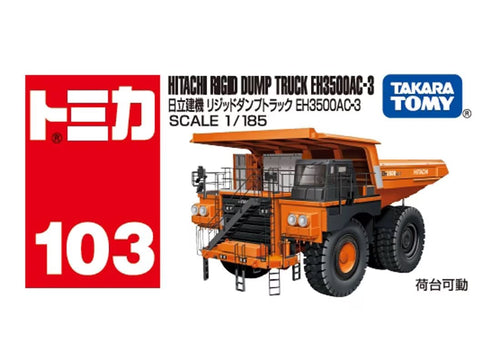 Load image into Gallery viewer, Takara Tomy Tomica No.103 Hitachi Construction Machinery Rigid Dump Truck EH3500
