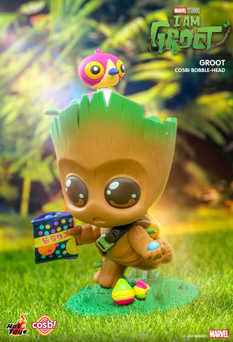 Hot Toys Disney I Am Groot Cosbi Bobble-Head Collection 2 Full Set