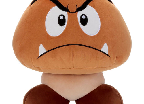 Load image into Gallery viewer, Takara Tomy Arts Super Mario Soft Plush Toy - Mocchi Game Style Goomba
