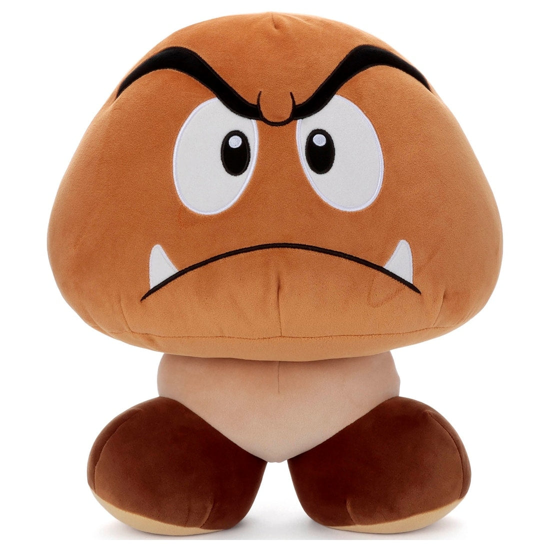 Takara Tomy Arts Super Mario Soft Plush Toy - Mocchi Game Style Goomba