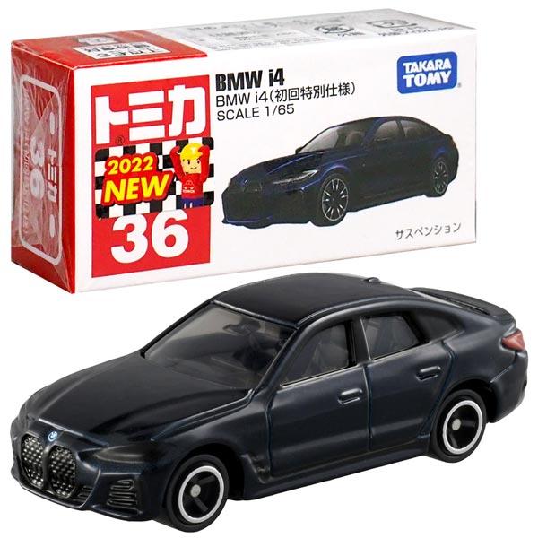 Takara Tomy Tomica Die-cast Car - 1/65 No.036 BMW i4 (1st)