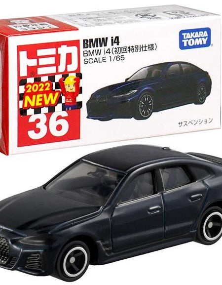 Takara Tomy Tomica Die-cast Car - 1/65 No.036 BMW i4 (1st)