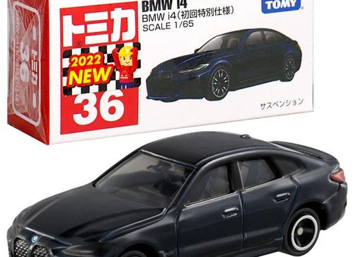Load image into Gallery viewer, Takara Tomy Tomica Die-cast Car - 1/65 No.036 BMW i4 (1st)
