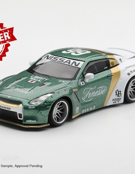(Pre-order) Mini GT #1093 LB Nissan GT-R (R35) Type 1 Ducktail Auto Finesse LHD