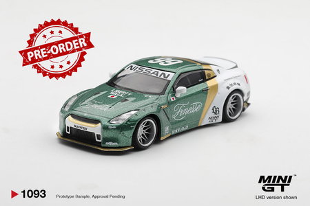 (Pre-order) Mini GT #1093 LB Nissan GT-R (R35) Type 1 Ducktail Auto Finesse LHD