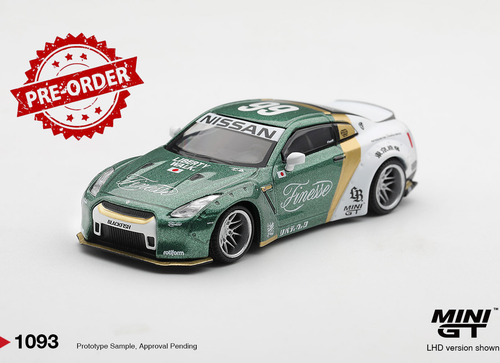 Load image into Gallery viewer, (Pre-order) Mini GT #1093 LB Nissan GT-R (R35) Type 1 Ducktail Auto Finesse LHD
