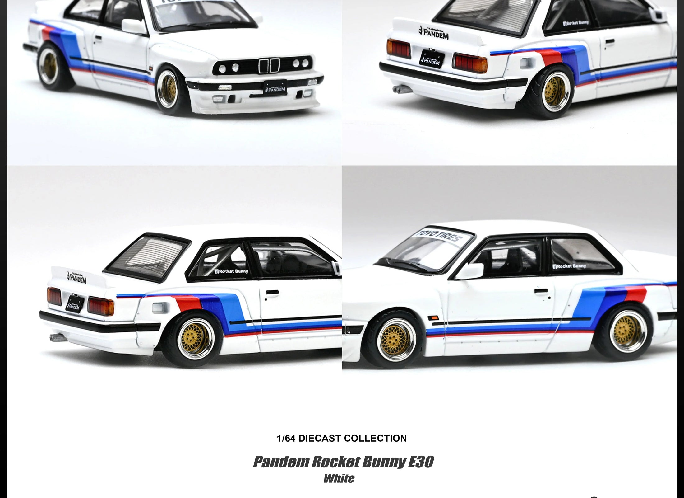 (Pre-order) INNO64 1/64 PANDEM ROCKET BUNNY E30 White Diecast Model Car