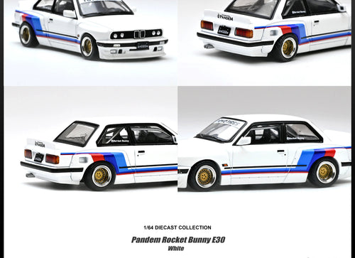 Load image into Gallery viewer, (Pre-order) INNO64 1/64 PANDEM ROCKET BUNNY E30 White Diecast Model Car
