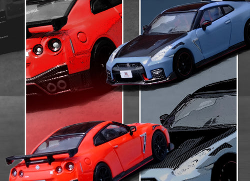 Load image into Gallery viewer, INNO64 1/64 NISSAN GT-R (R35) NISMO Red Diecast Model Car
