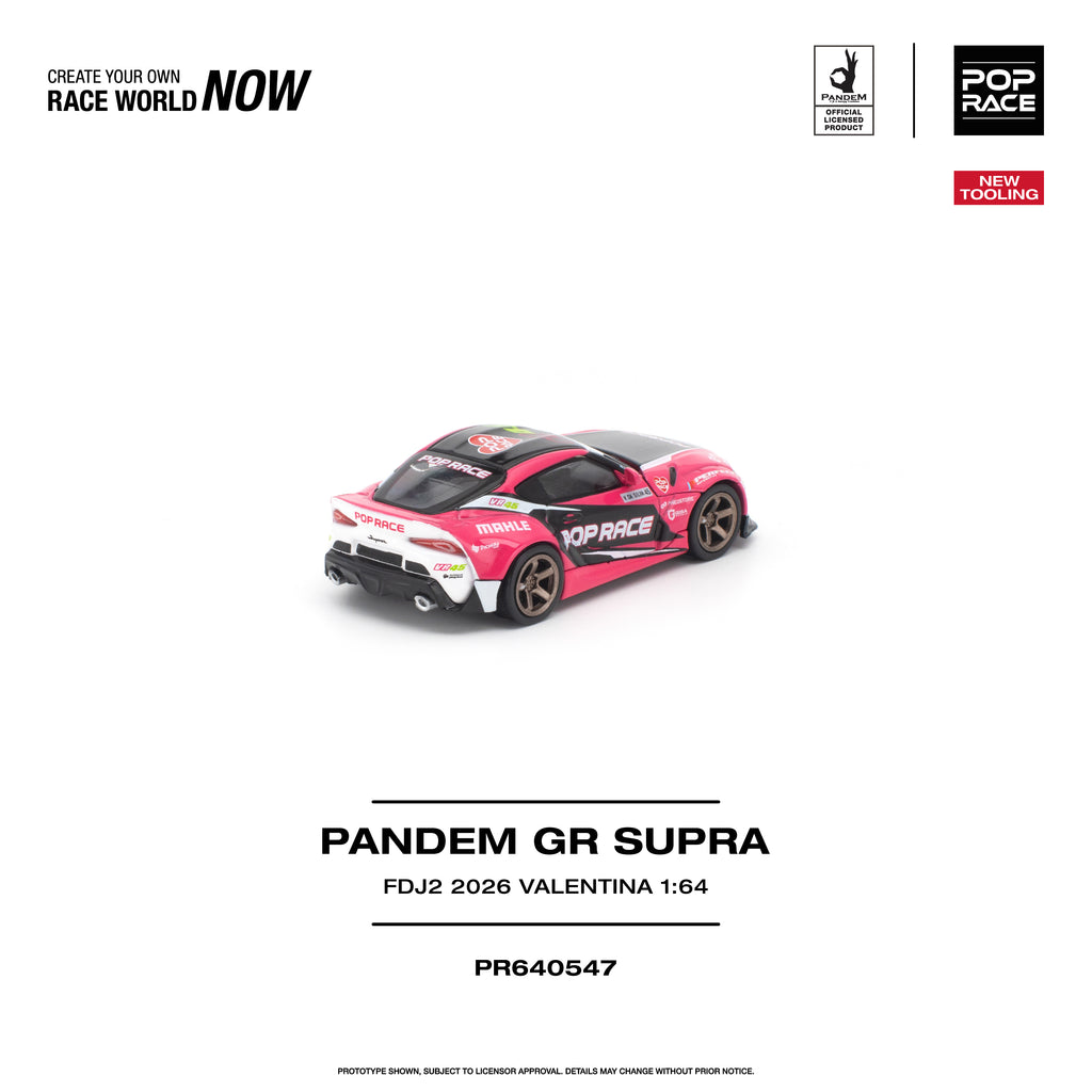 (Pre-order) POPRACE 1/64 - PANDEM GR SUPRA FDJ2 VALENTINA PIAZ Diecast Model Car