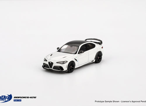 Load image into Gallery viewer, BBR 1:64 Alfa Romeo Giulia GTAm White Die-Cast Model Car

