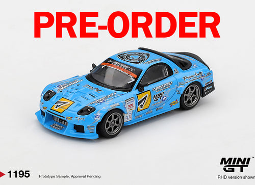 Load image into Gallery viewer, (Pre-order)MINI GT #1195 Mazda RX-7 RE-Amemiya 2025 D1GP Diecast Model Car
