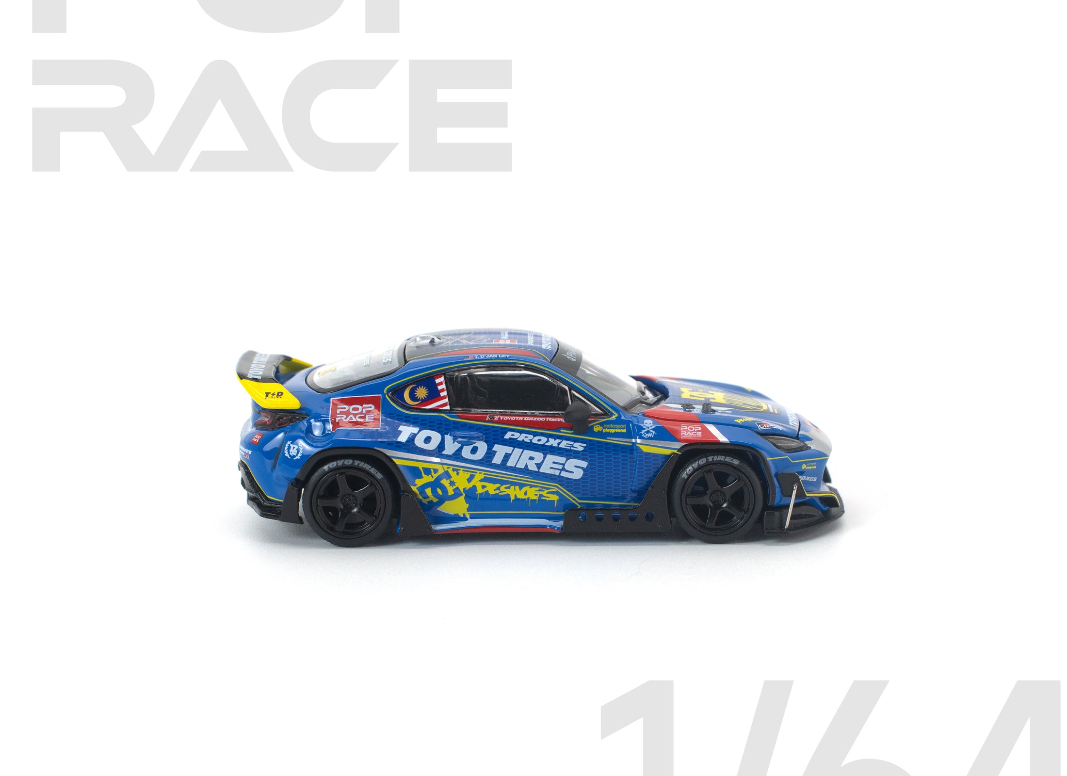 (Pre-order) POP RACE 1/64 PANDEM GR 86 TENGKU DJAN LEY Diecast Model Car