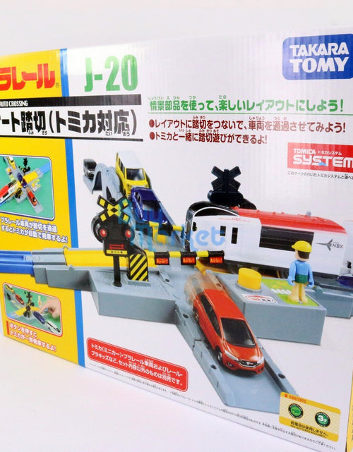 Load image into Gallery viewer, Takara Tomy PA Plarail Accessory J-20 Automatic Railroad Crossing Toy Japan
