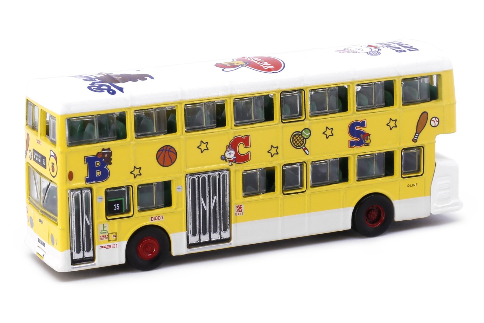 Tiny Die-cast Model Car - DAIMLER Fleetline MetSec "Line Friends"