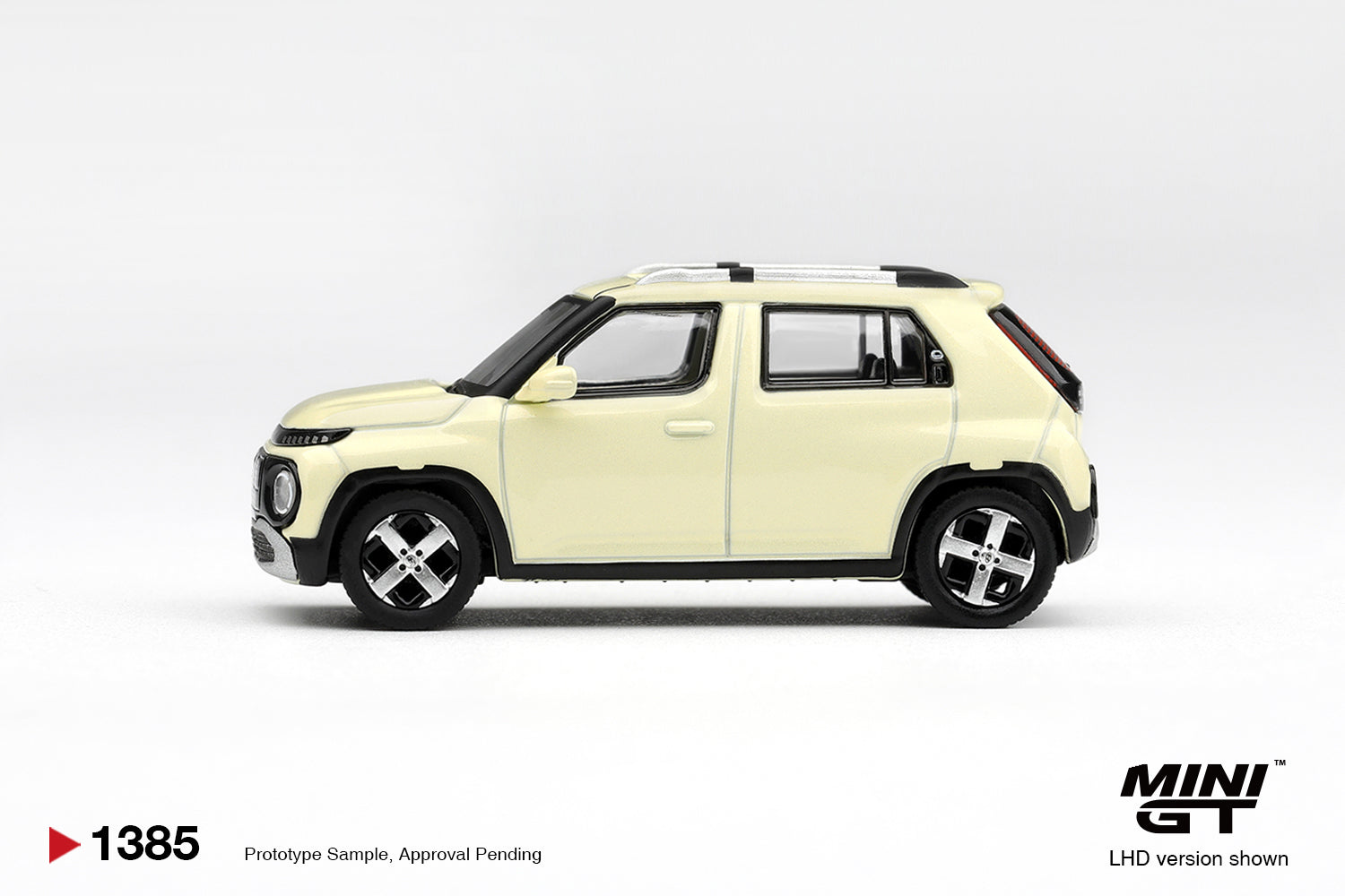 (Pre-order) Mini GT #1385 Hyundai Casper Butter Cream Yellow Pearl Diecast Model