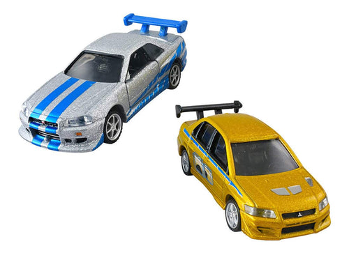 Load image into Gallery viewer, Takara Tomy Tomica Premium Unlimited Fast &amp; Furious METALLIC COLOR 2 Models Set
