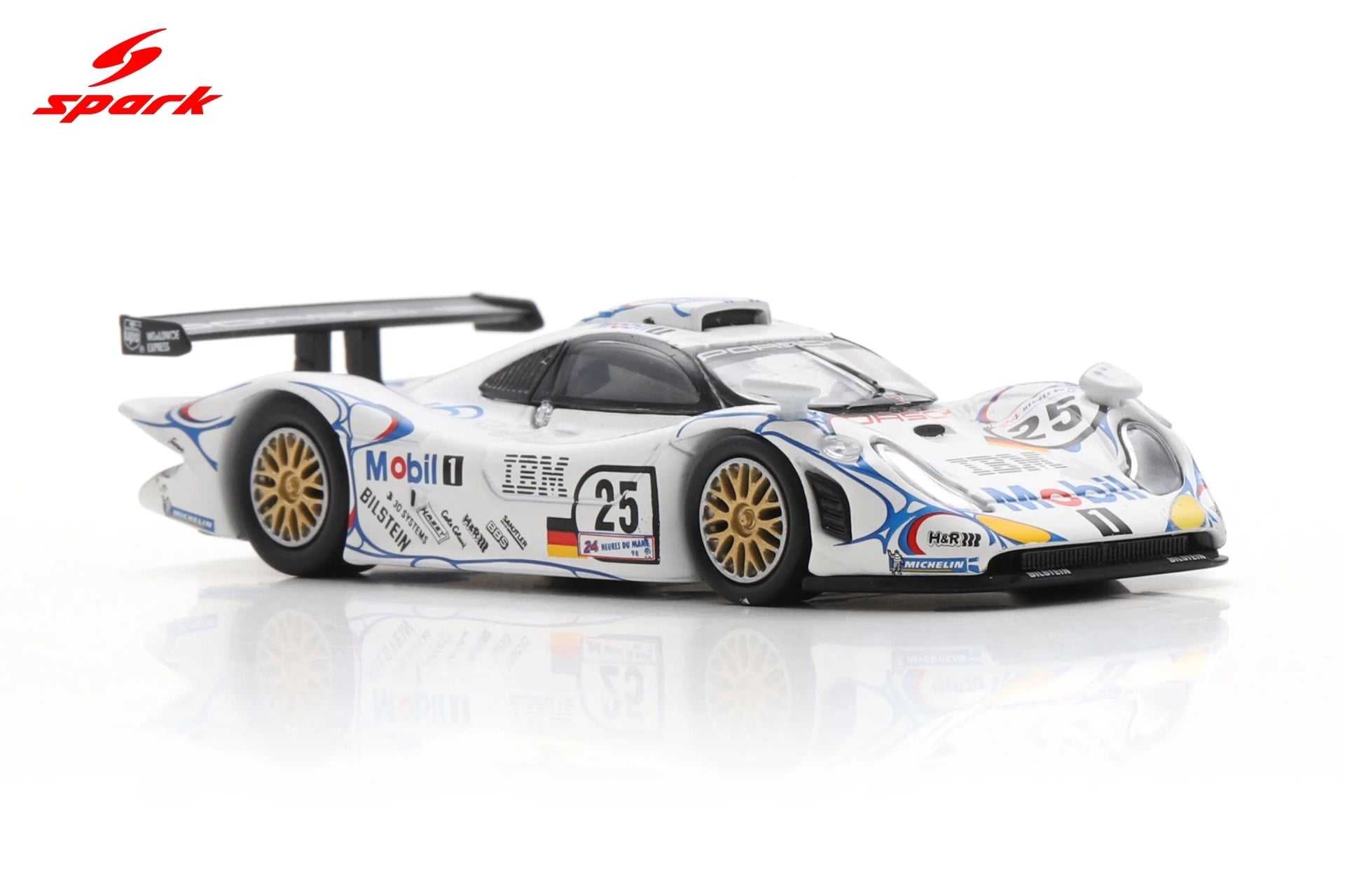 (Pre-order) Spark Porsche 911 GT1 No.25 2nd Le Mans 24H 1998 Diecast Model Car