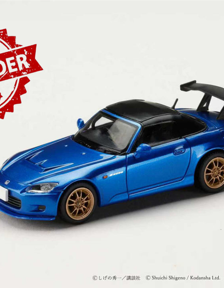 (Pre-order) Hobby JAPAN 1/64 Honda S2000 Initial D Joshima VS Fujiwara Blue