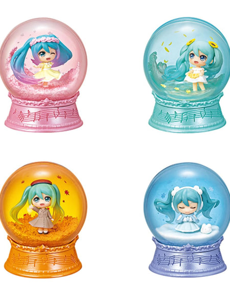 Re-Ment Hatsune Miku Series Scenery Dome - A Story of Seasons (Full set of 4)