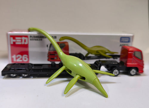 Load image into Gallery viewer, Takara Tomy TOMICA No.126 Plesiosauria Trailer Asia Version Model Car
