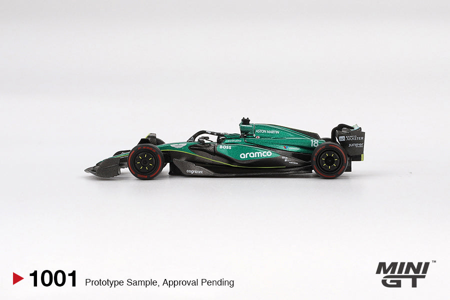 Mini GT 1/64 #1001 Aston Martin AMR24 #18 Lance Stroll  2024 F1 Bahrain