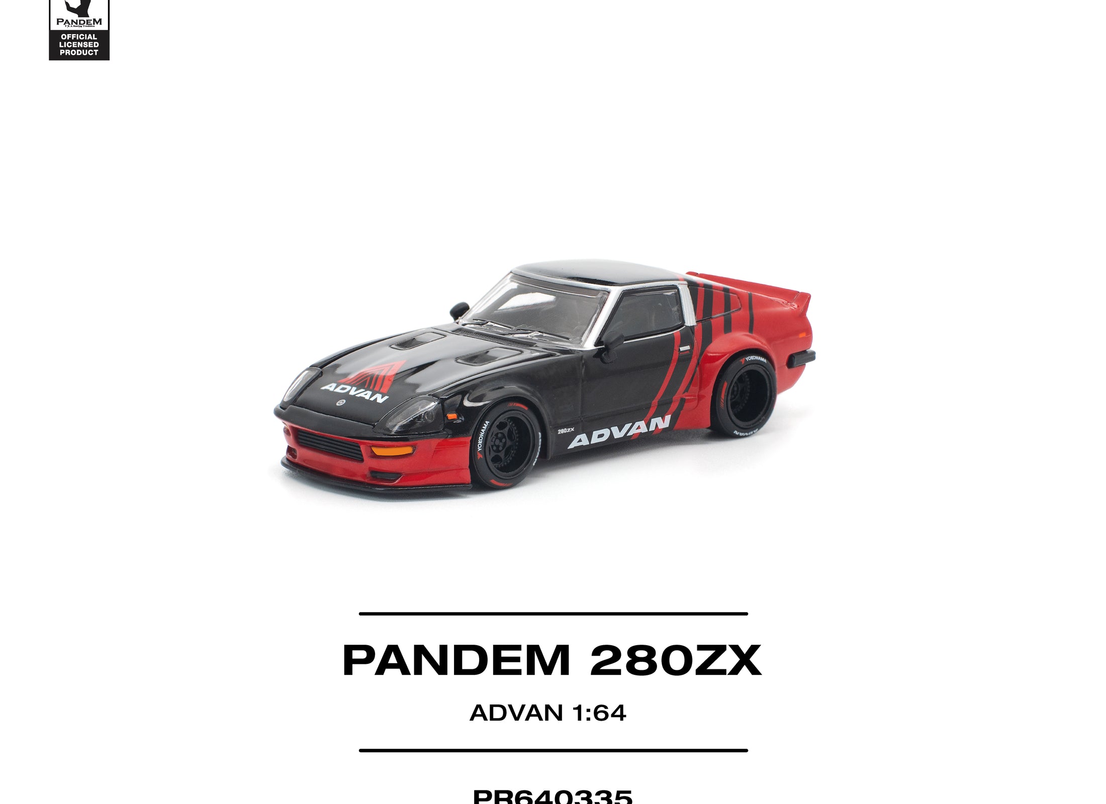 (Pre-order) POPRACE 1/64 PANDEM 280ZX ADVAN Diecast Model Car