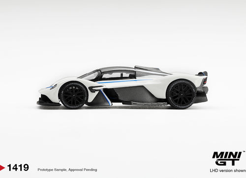 Load image into Gallery viewer, (Pre-order) Mini GT #1419 Aston Martin Valkyrie Escaping White Diecast Model Car
