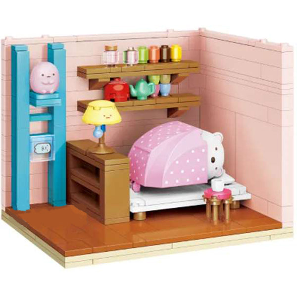 Qman Keeppley Sumikko Shirokuma's Warm Quilt Building Blocks Set Toy Packs