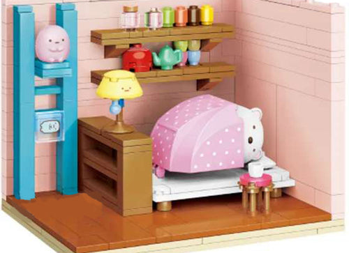 Load image into Gallery viewer, Qman Keeppley Sumikko Shirokuma's Warm Quilt Building Blocks Set Toy Packs
