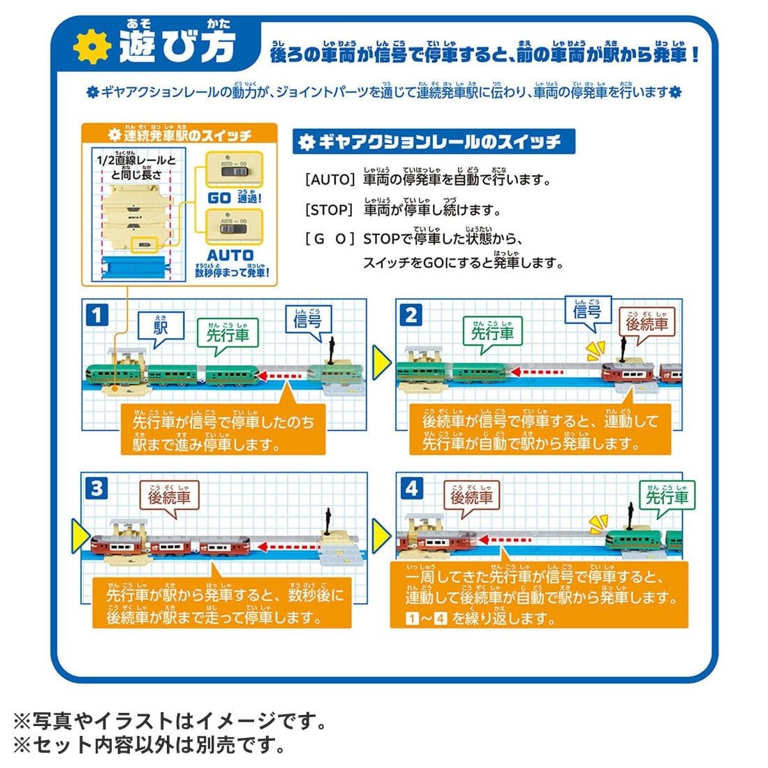 Takara Tomy Plarail Accessory J-23 Action Town Continuous departure station