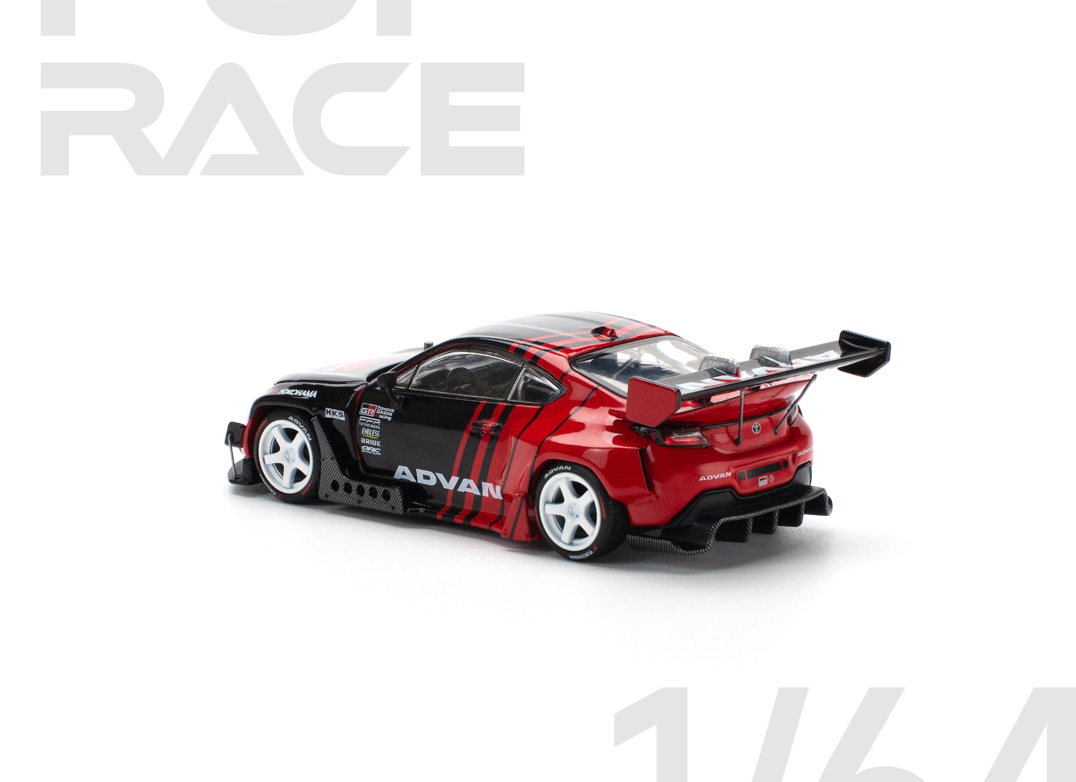 POPRACE 1/64 PANDEM GR86 - ADVAN Diecast Model Car