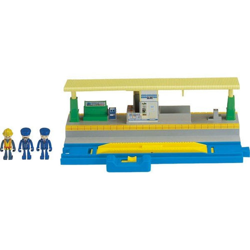 Load image into Gallery viewer, Takara Tomy Plarail Accessory J-28 Plakids Station Set w/ Figures
