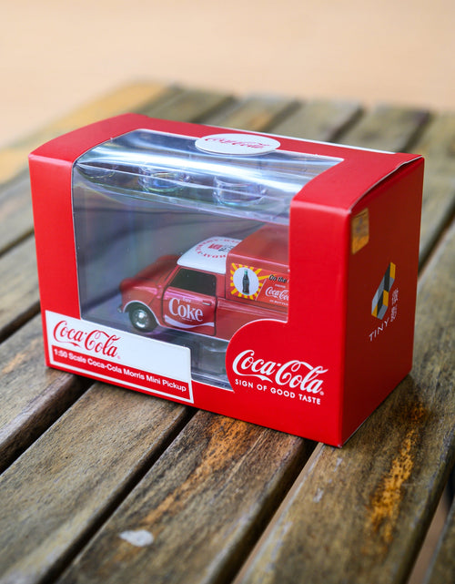 Load image into Gallery viewer, Tiny City Die-cast Model Car - 1/50 Morris Mini Pickup Coca-Cola
