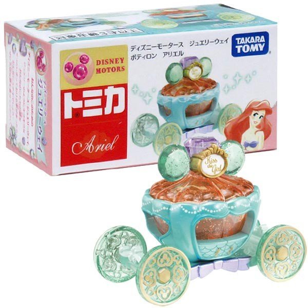 Takara Tomy Tomica Disney Motors Jewelryway Potiron Ariel Mini Diecast Car