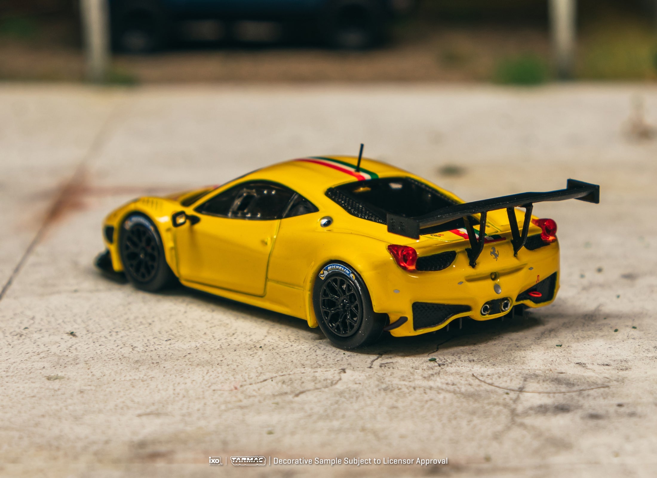 Tarmac Works 1/64 Ferrari 458 Italia GT3 Yellow Diecast Model Car