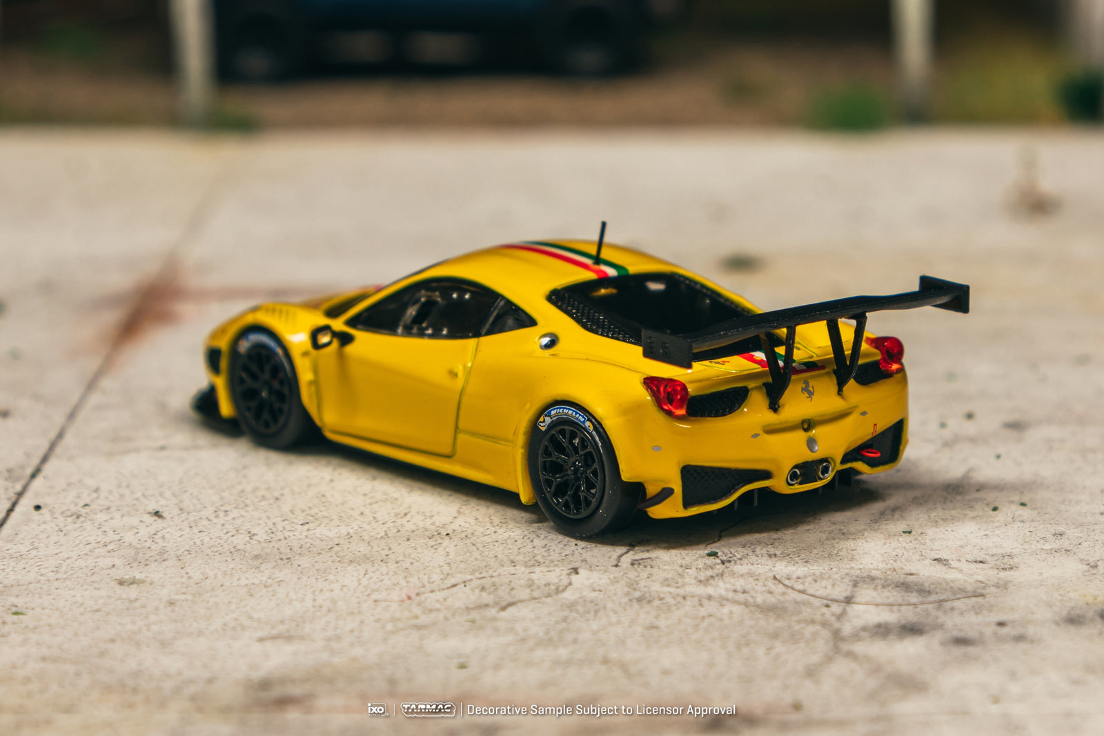 Tarmac Works 1/64 Ferrari 458 Italia GT3 Yellow Diecast Model Car