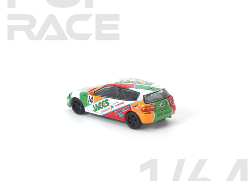 Load image into Gallery viewer, (Pre-order) POP RACE 1/64 HONDA CIVIC (EG6) JACCS Diecast Model Car #PR640465
