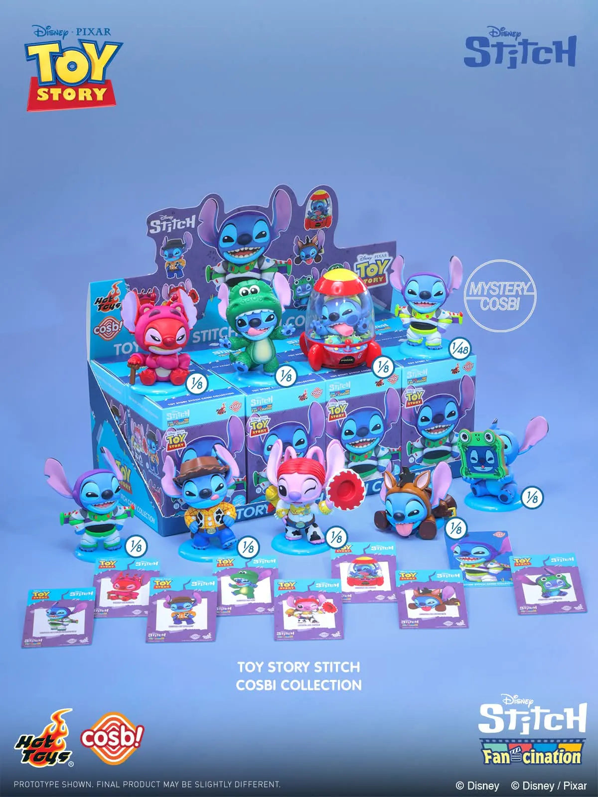 Hot Toys Toy Story x Stitch Cosbi Bobble-Head Collection (Full set of 8)