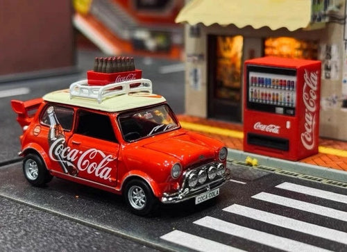 Load image into Gallery viewer, Tiny City Die-cast Model Car - 1/50 Mini Cooper Machine Coca-Cola #COKE124
