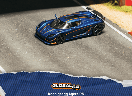 Load image into Gallery viewer, (Pre-order) Tarmac Works 1/64 Koenigsegg Agera RS Dark Blue Carbon Fiber
