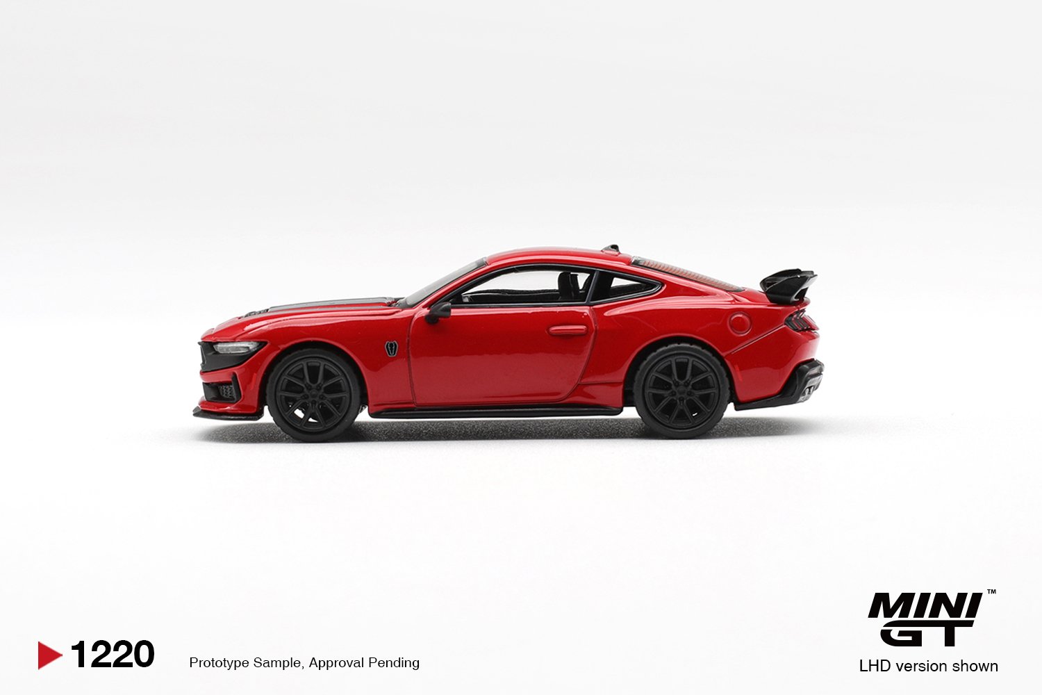 (Pre-order) MINI GT #1220 Ford Mustang Dark Horse Race Red LHD Diecast Model Car