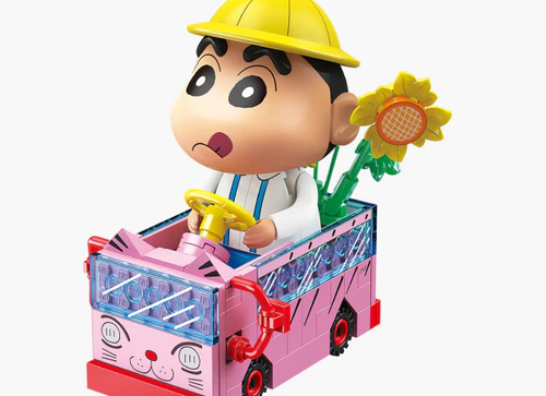 Load image into Gallery viewer, Qman Keeppley Building Blocks #K20620 - Crayon Shinchan Shinchan's Mini bus
