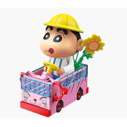 Load image into Gallery viewer, Qman Keeppley Building Blocks #K20620 - Crayon Shinchan Shinchan&#39;s Mini bus
