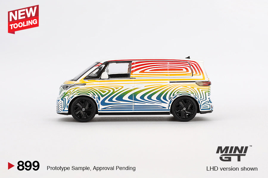 Mini GT #899 Volkswagen ID. Buzz  Prototype "Rainbow" RHD Model Car