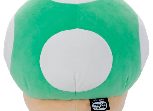 Load image into Gallery viewer, Takara Tomy Arts Super Mario Soft Plush Toy - Mocchi Game Style 1UP Mushroom

